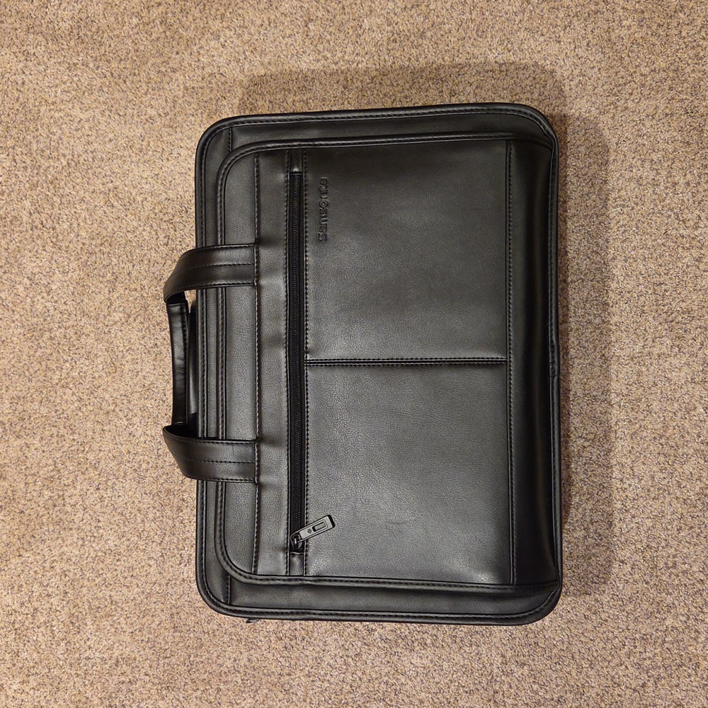 samsonite|leather expandable business case